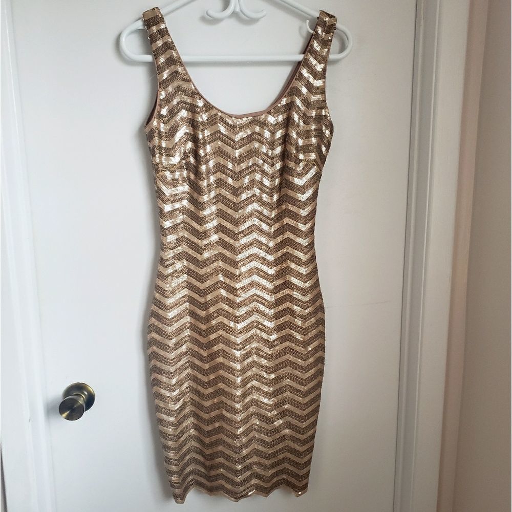Le Chateau Sequins Mini Dress
